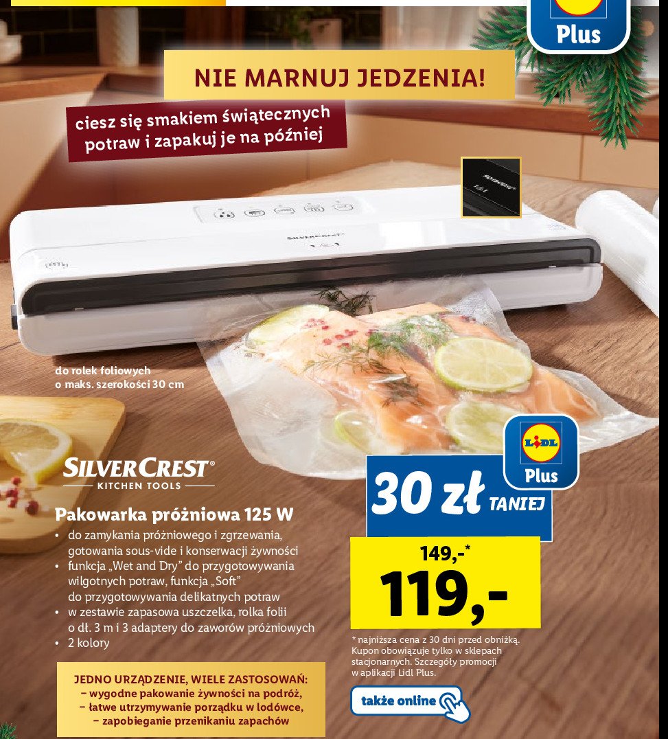Pakowarka pr贸偶niowa 125 w Silvercrest promocja