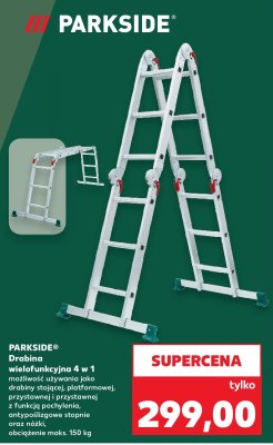 Drabina wielofunkcyjna 4 w 1 promocja w Kaufland