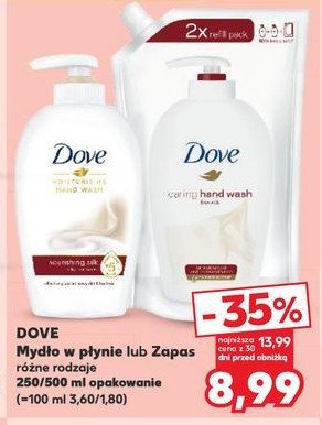 Mydło w płynie Dove nourishing silk promocja
