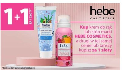 Krem do rąk lub stóp Hebe Cosmetics promocja w Hebe