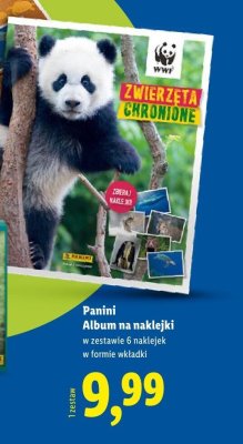 Album naklejki Zwierzęta Chronione WWF promocja w Lidl