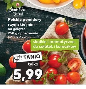 Pomidory rzymskie mini K-classic stąd takie dobre! promocja