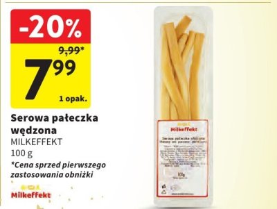 Serowa pałeczka wędzona MILKEFFEKT promocja w Intermarche