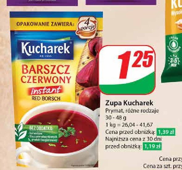 Barszcz czerwony Kucharek promocja