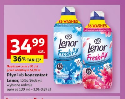 P艂yn do p艂ukania pink blossom LENOR FRESH AIR EFFECT promocja
