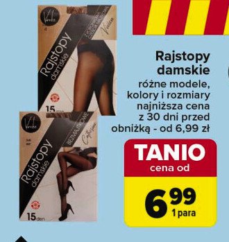 Rajstopy damskie z elastanem 15 den VENTO promocja