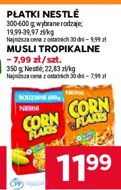 Musli owocowe tropikalne Bifood corn flakes promocja