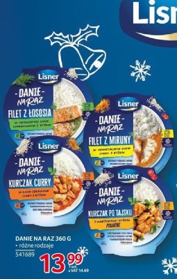 Danie na raz Lisner 360g różne rodzaje promocja w Selgros