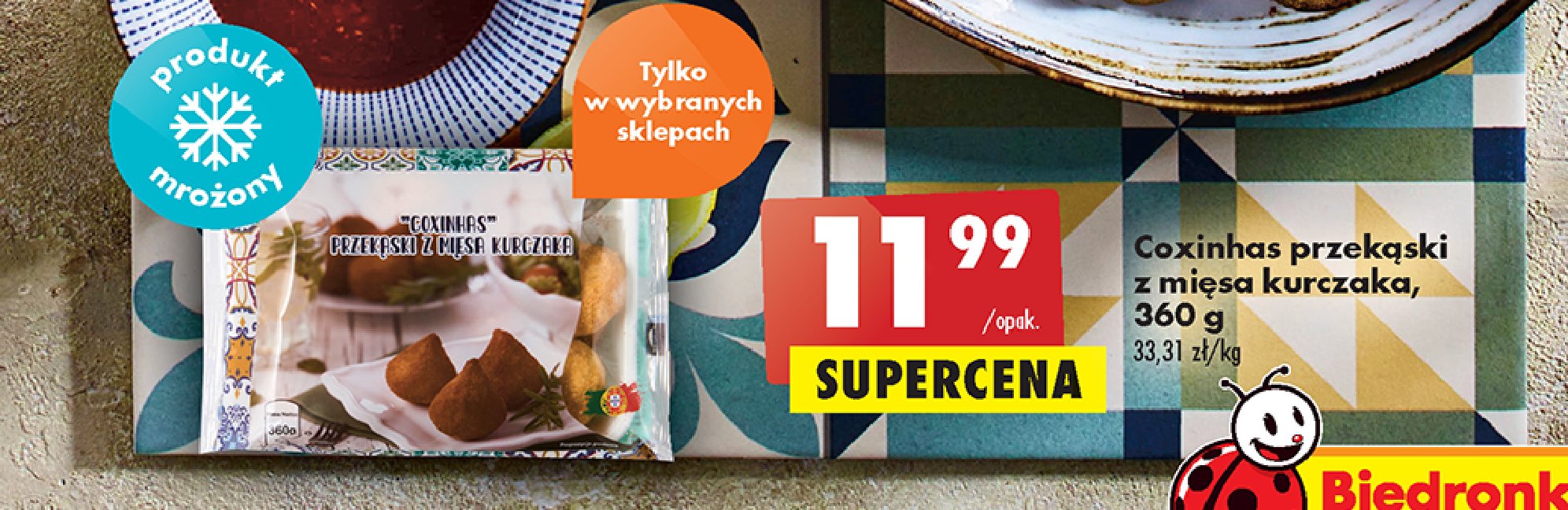 Przek膮ska coxinhas z mi臋sa kurczaka promocja