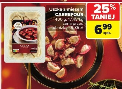 Uszka z mięsem Carrefour promocja w Carrefour
