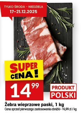 Mięso żebra wieprzowe paski promocja w Twój Market