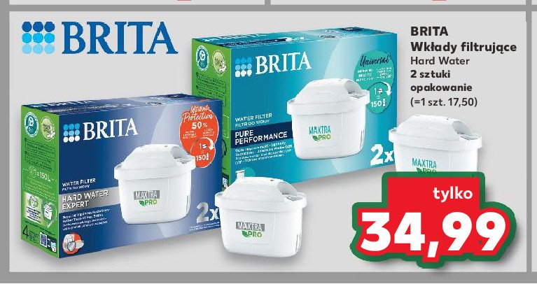 Wkład filtrujący hard water expert (pomarańczowy) Brita maxtra promocja