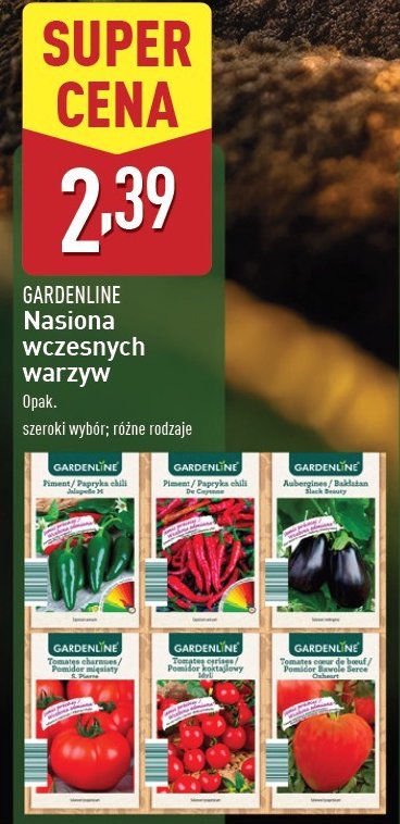 Nasiona pomidorów GARDEN LINE promocja