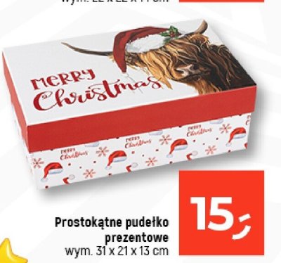 Prostokątne pudełko prezentowe wym. 31 x 21 x 13 cm promocja w Dealz