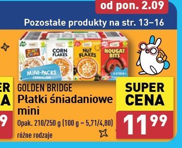 Płatki corn flakes GOLDEN BRIDGE promocja