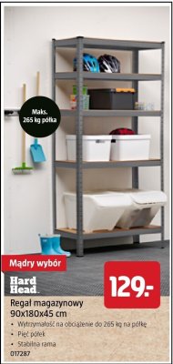 Regał magazynowy 90x180x45 cm Hard Head promocja w Jula