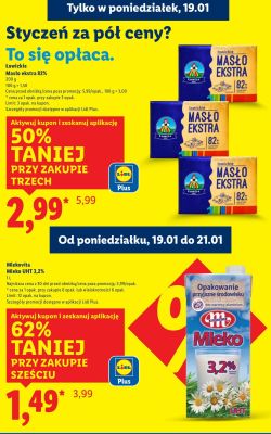 Mleko Mlekovita UHT 3,2% promocja w Lidl
