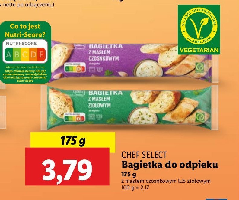 Bagietka do odpieku z ziołami Chef select promocja