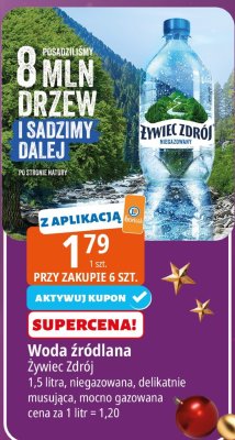 Woda źródlana Żywiec Zdrój promocja w Leclerc