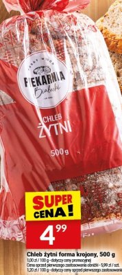 Chleb żytni forma krojony, 500 g promocja w Twój Market