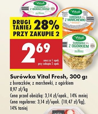 Surówka z buraczków Vital fresh promocja w Biedronka