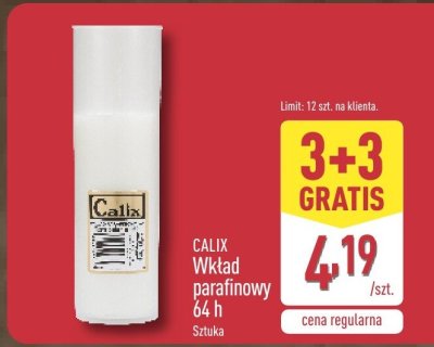 Wkład parafinowy 64 h 3+3 GRATIS promocja w Aldi