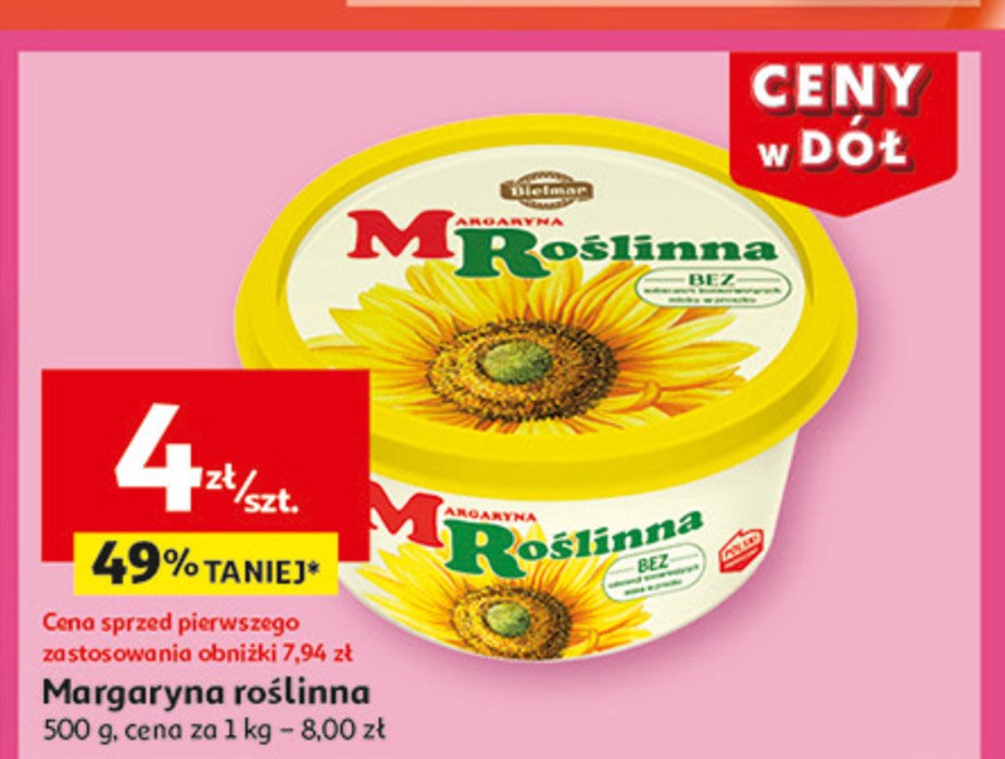 Margaryna Margaryna roślinna bielmar promocja