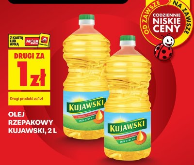 Olej rzepakowy 2 l DRUGI ZA 1 ZŁ promocja w Biedronka