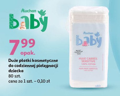 Płatki kosmetyczne Auchan baby promocja