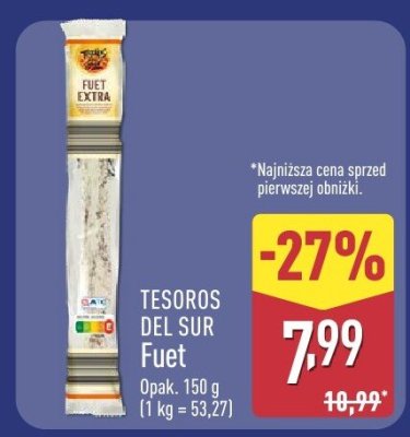 Ser Fuet TESOROS DEL SUR promocja w Aldi