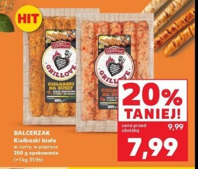 Kiełbaski białe w papryce Balcerzak promocja