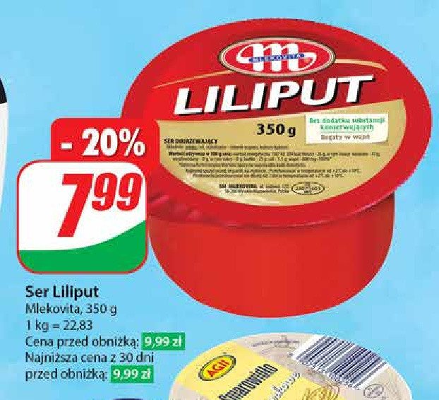 Ser liliput Mlekovita promocja