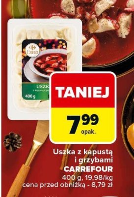 Uszka z kapustą i grzybami Carrefour promocja w Carrefour Market
