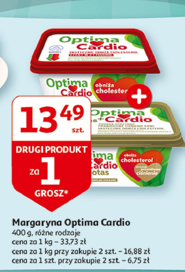 Margaryna Optima cardio potas Optima kruszwica promocja w Auchan