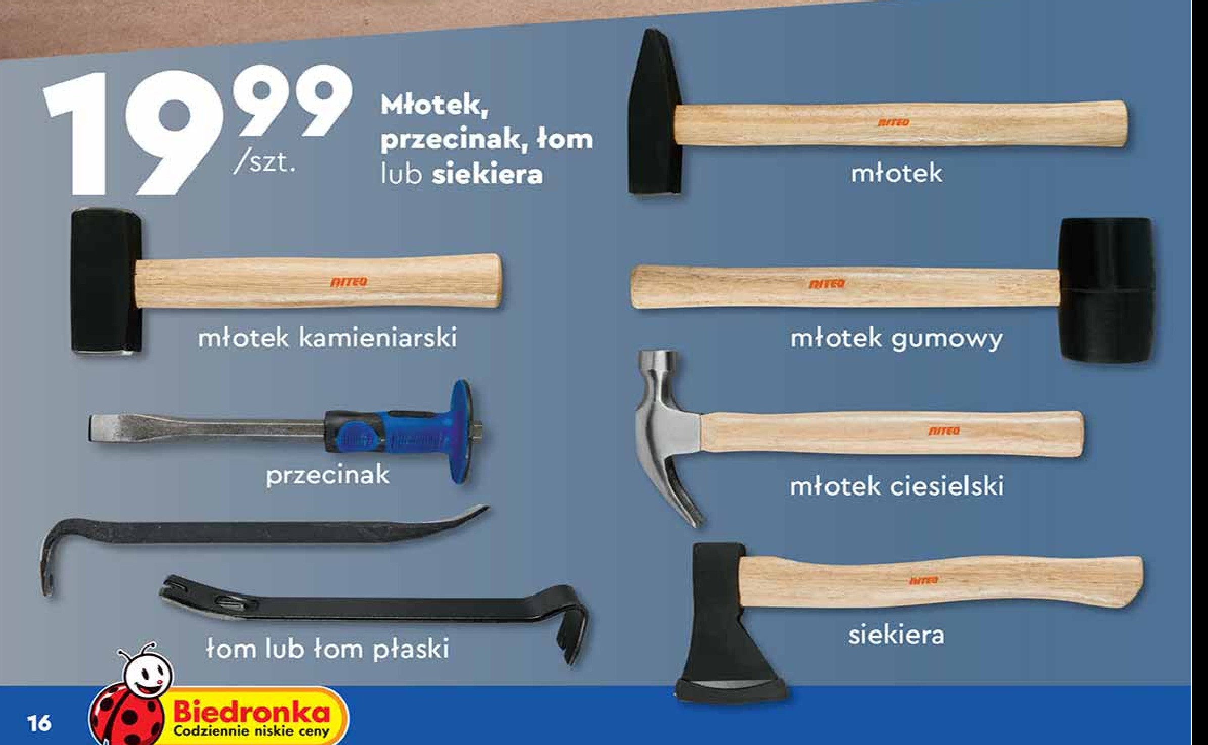 Łom płaski Niteo tools promocja