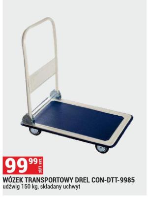 Wózek WÓZEK TRANSPORTOWY DREL CON-DTT-9985 promocja w Merkury Market
