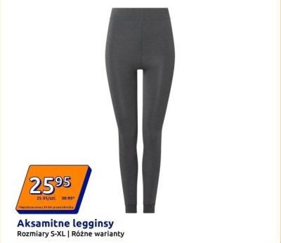 Aksamitne legginsy promocja w Action