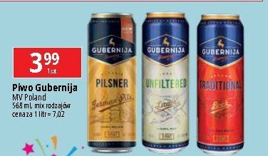 Piwo Gubernija unfiltered promocja