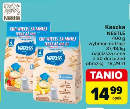 Kaszka mleczno-ryżowa 5 owoców Nestle kaszka promocja