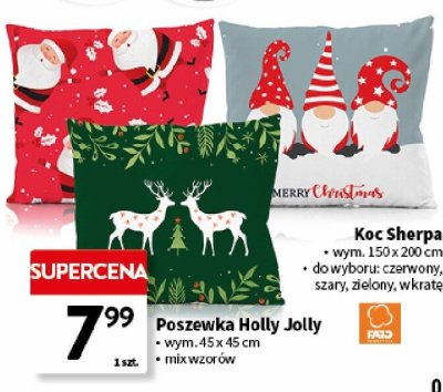Poszewka Holly Jolly promocja w Intermarche