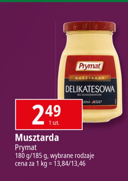 Musztarda delikatesowa Prymat promocja w Leclerc