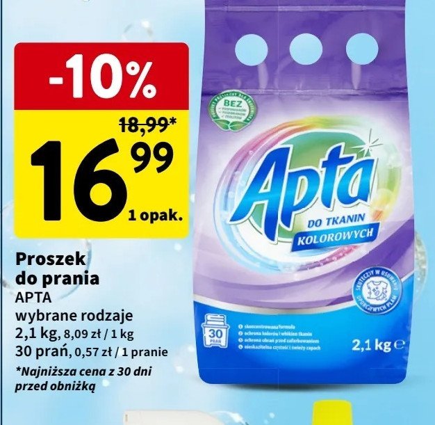 Proszek do prania kolor Apta promocja