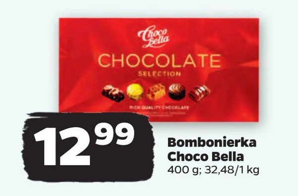 Bombonierka chocolate selection Chocobella promocja