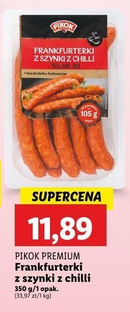 Frankfurterki z szynki z chilli Pikok promocja