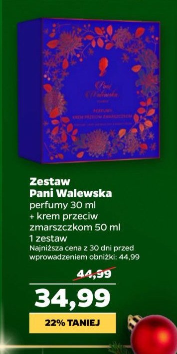 Zestaw w pudełku classic krem przeciwzmarszczkowy 50 ml + perfumy 30 ml Pani walewska zestaw promocja w Netto