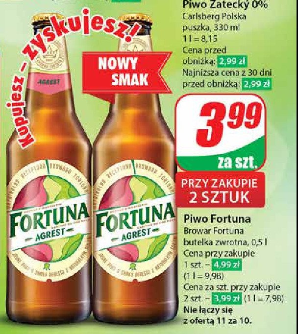 Piwo Fortuna agrest promocja