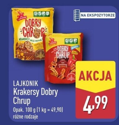 Krakersy Lajkonik Dobry Chrup promocja w Aldi