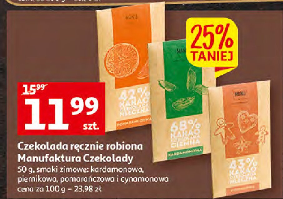 Czekolada piernikowa Manufaktura czekolady promocja