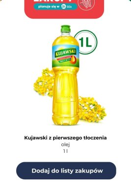 Olej z pierwszego tłoczenia 1 l promocja w Dino