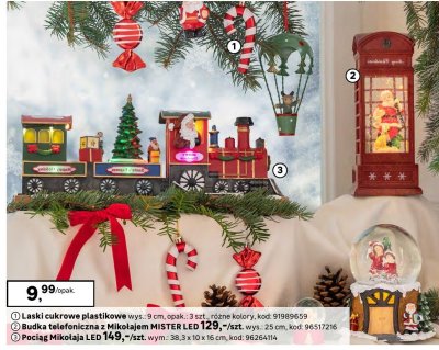 Budka telefoniczna z Mikołajem MISTER LED promocja w Leroy Merlin